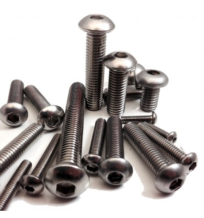 Buttonhead bolt DIN 7380 elforsinket