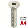 Undersænket bolt DIN 7991 Syrefast rustfri A4