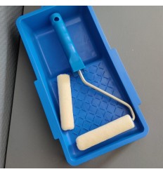 Velour glat rulle med bakke 10 cm