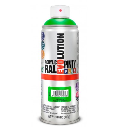 Pinty Plus Acryl spray RAL 6018 Yellow green