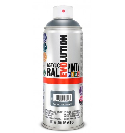 Pinty plus Evolution acryl spray RAL 7011 Iron grey