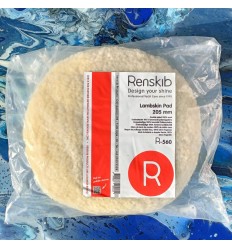 Renskib Dobbeltsidet polerrondel i 100% Uld