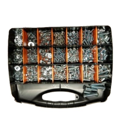 Boltsortiment Buttonhead elforsinket DIN 7380
