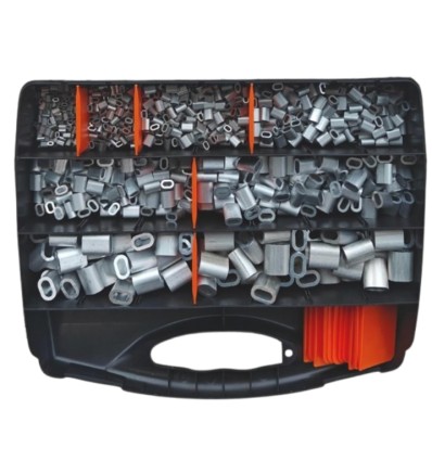 Aluklemme sortiment 1200 stk 1,0 til 6,0 mm