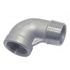 Vinkel Muffe-Nippel Rustfri A4