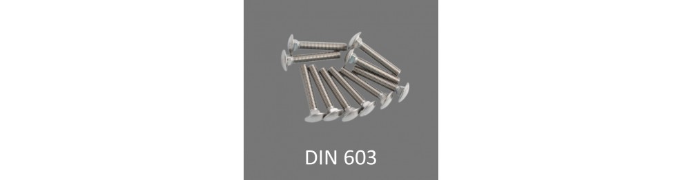 Bræddebolte DIN 603 A2 og A4