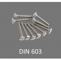 Bræddebolte DIN 603 A2 og A4