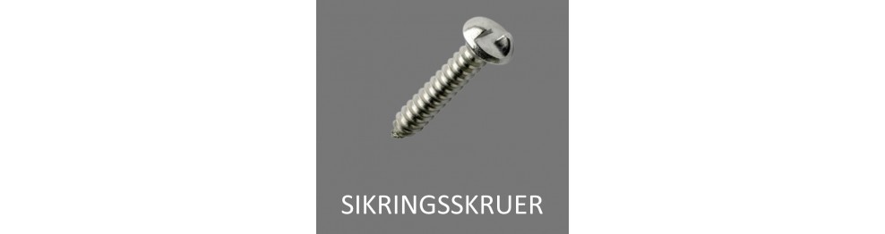 Sikringsskruer Envejsskruer