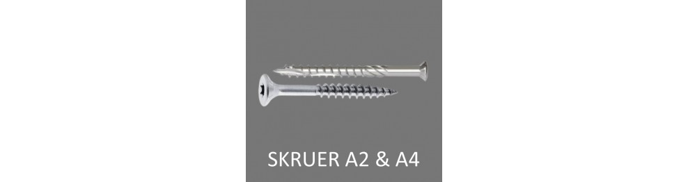 Skruer Rustfri A2 & A4