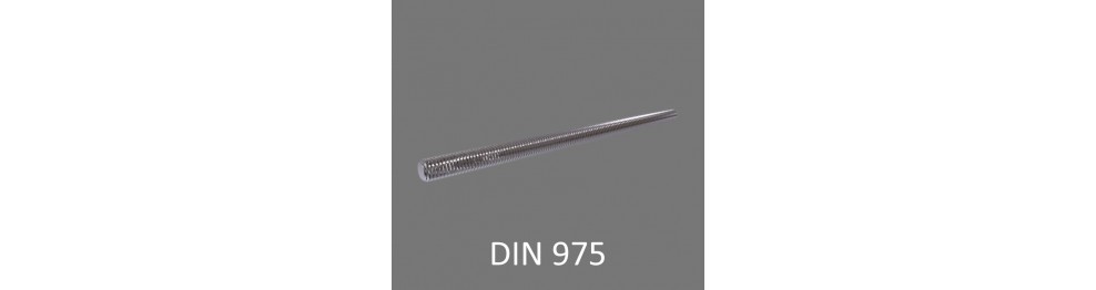 Gevindstænger DIN 975 Elf. Sort